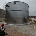 Blue Tank for Building Development by Fire Tank Pros